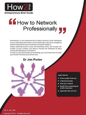 cover image of How to Network Professionally